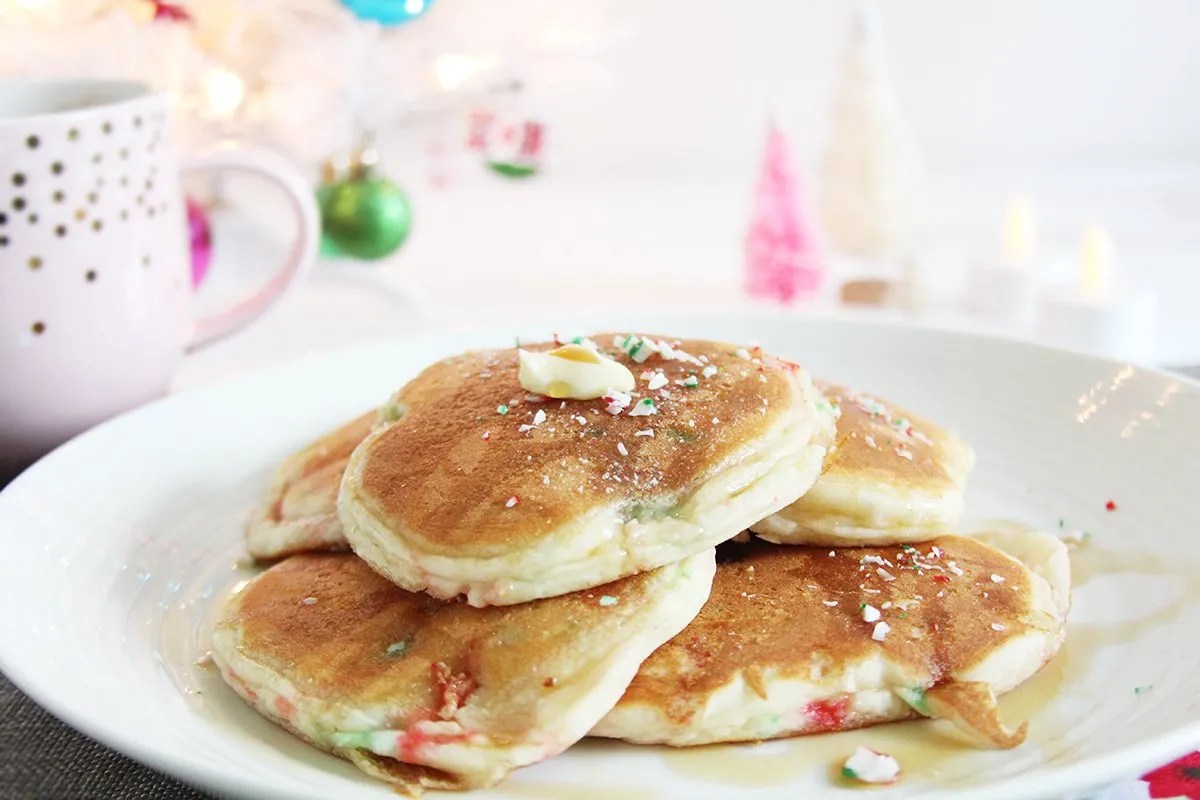 Recipe Candy Cane Pancakes (glutenfree) Teacups and Things