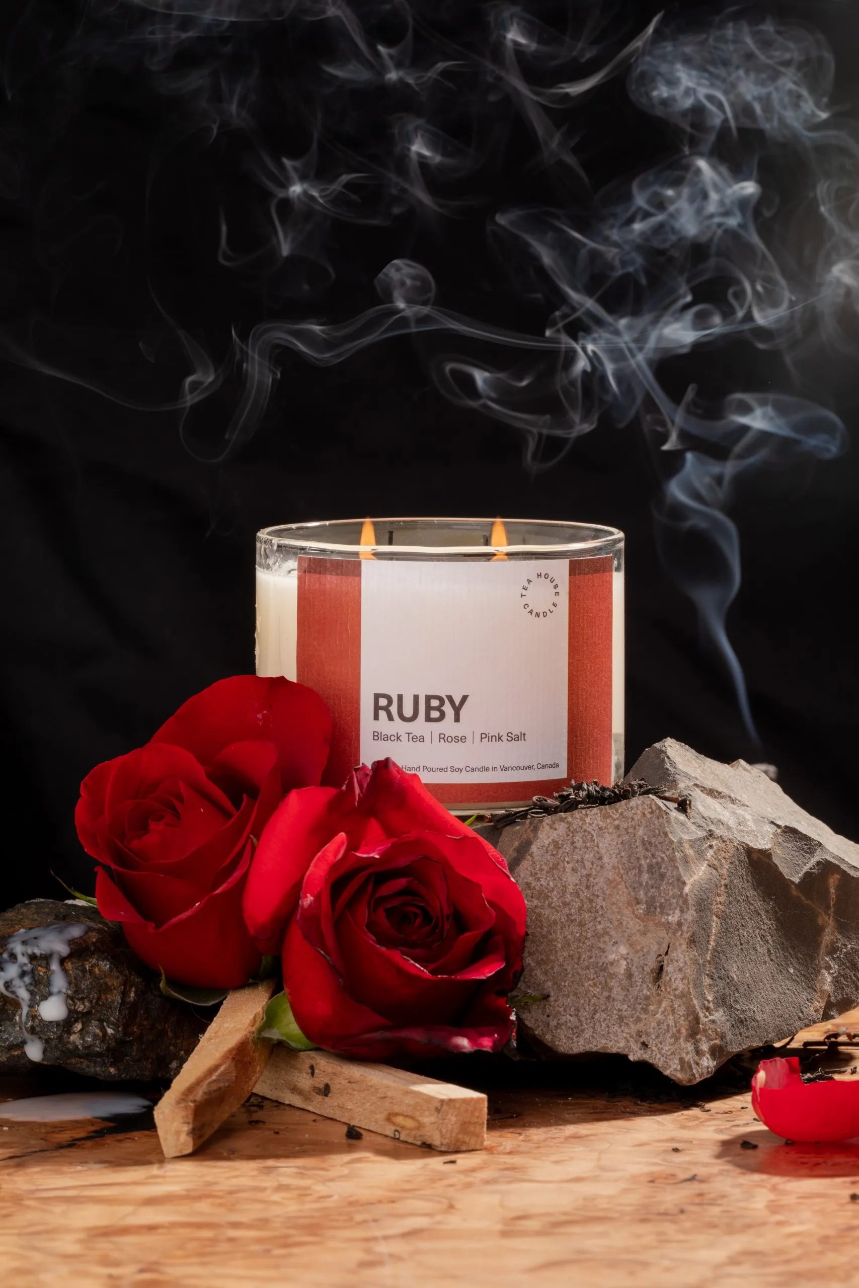 Ruby Candle Tea House Candle