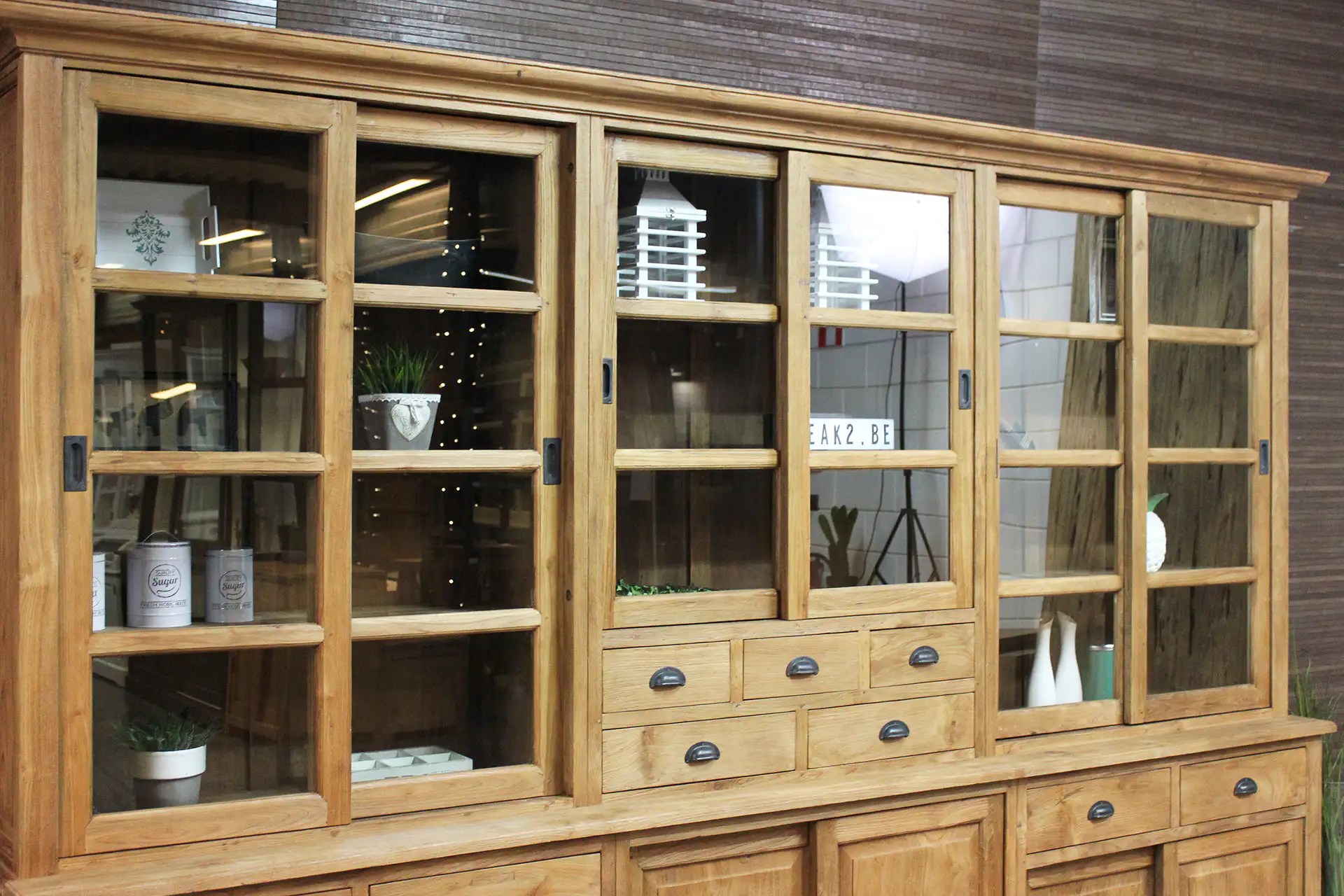 Teak Tuan 300 Old (KD) large teak buffet rural style