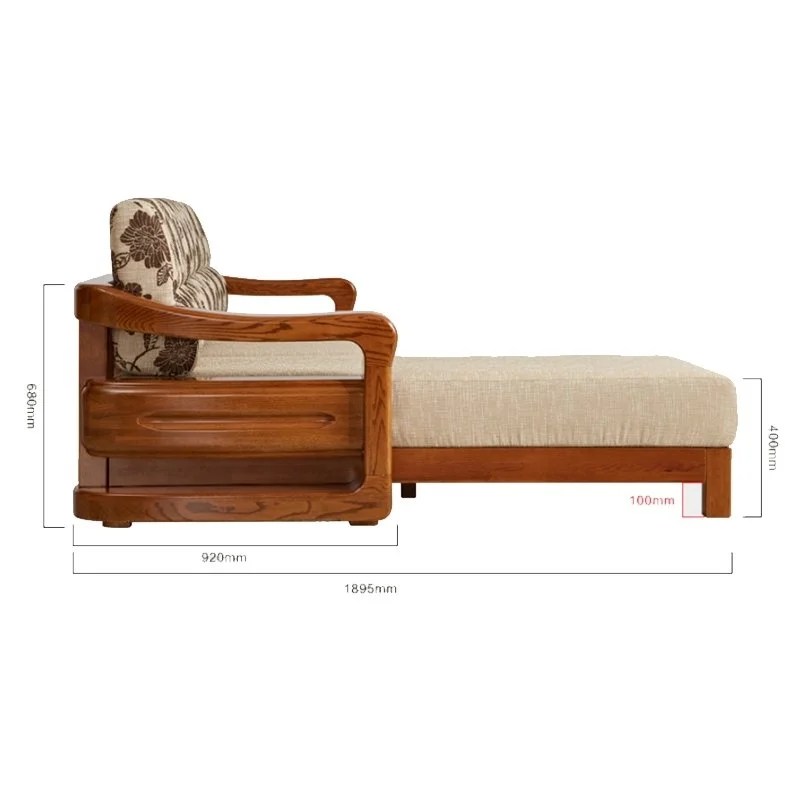 Buy Teak Wood Sectional Sofa Set (2 Seats+ Lounger) Online TeakLab