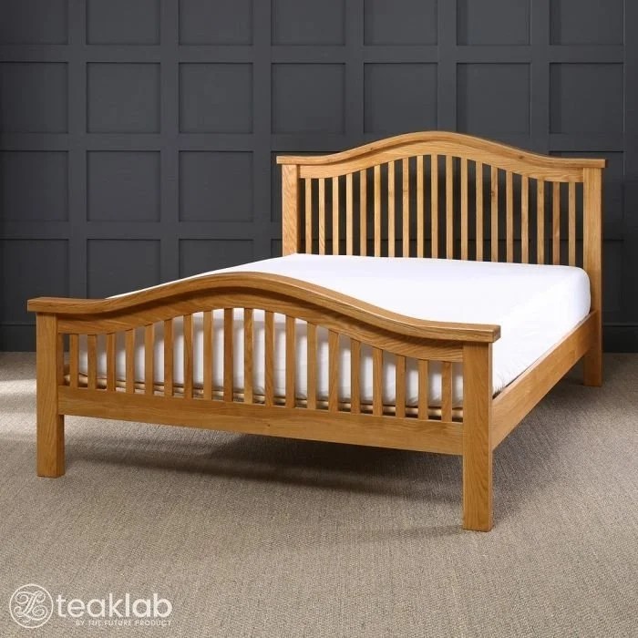 Buy Solid Teak Wood Arch Rail Double Bed Online TeakLab