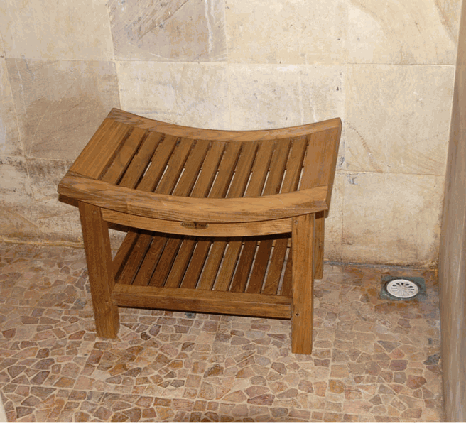 Buy Curved Shower Bench Online TeakLab