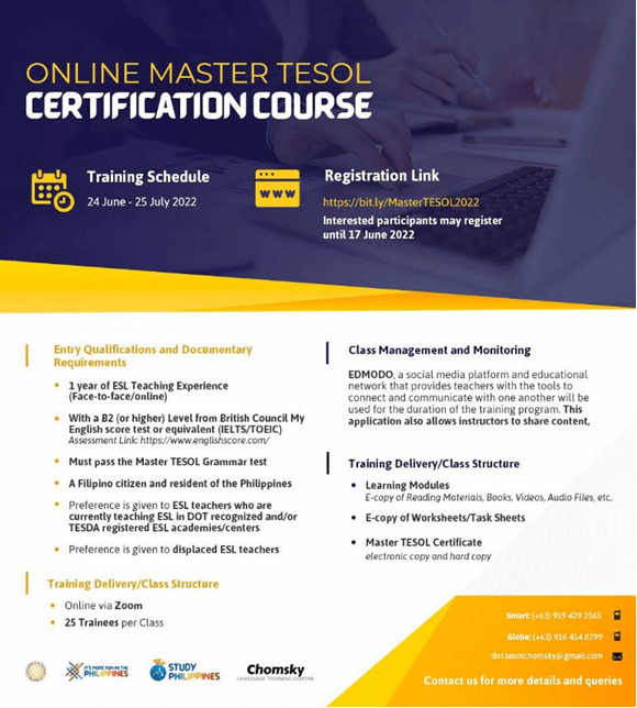 Master TESOL Certification Course