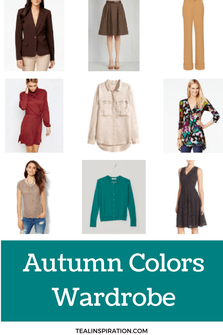 Autumn Color Palette Wardrobe Capsule Teal Inspiration