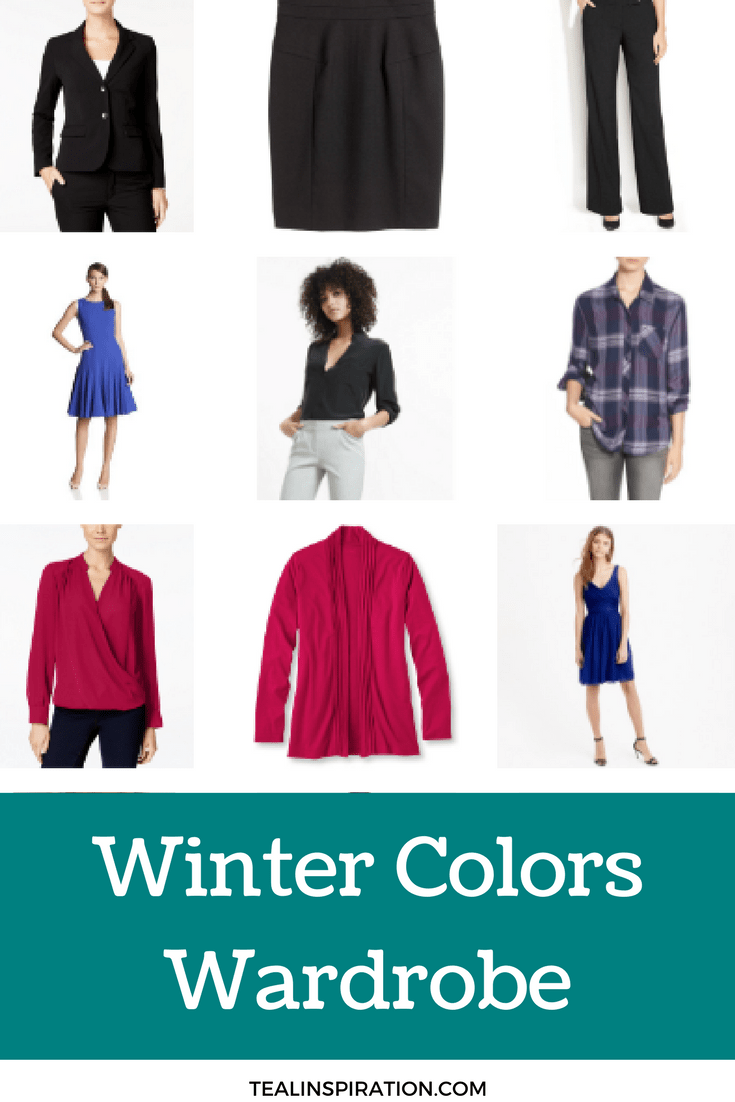Winter Color Palette Wardrobe Capsule Teal Inspiration