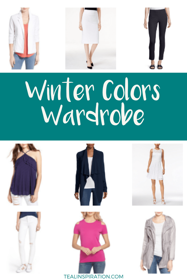 Winter Color Palette Wardrobe Capsule Teal Inspiration
