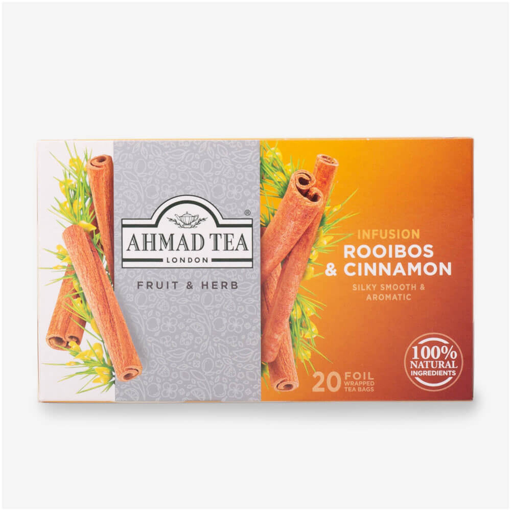 Rooibos & Cinnamon Infusion Teabags Ahmad Tea London