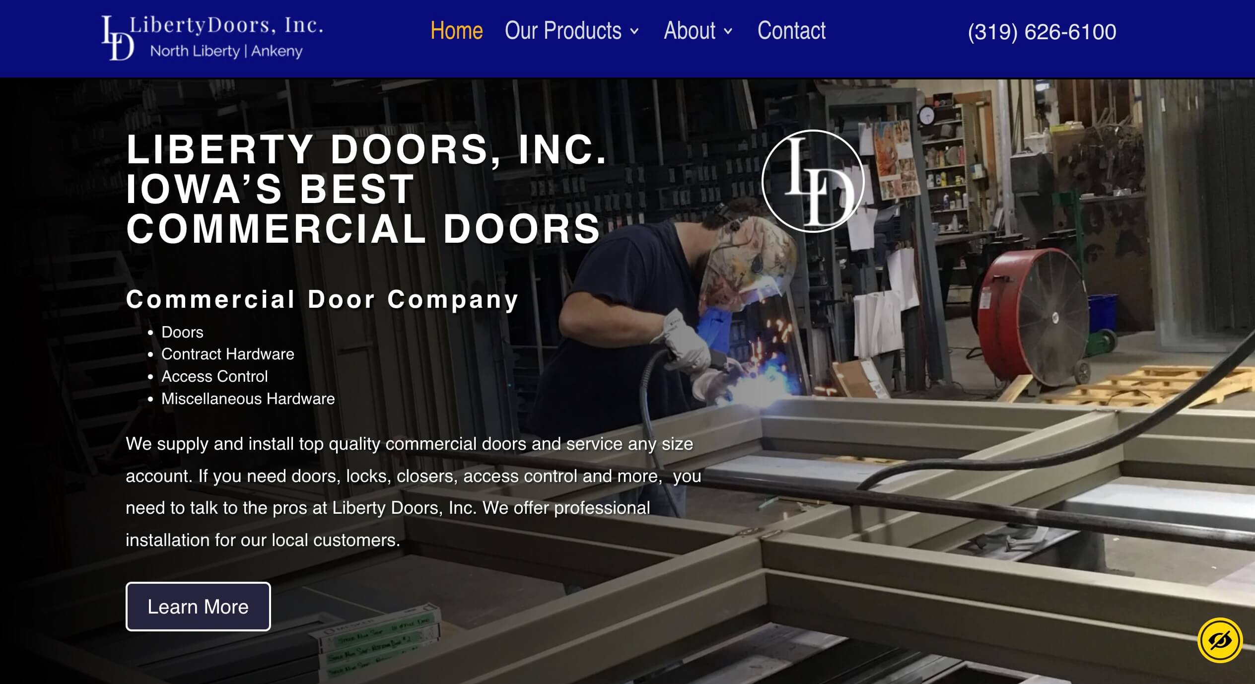 Liberty Doors, Inc. site Launch Team 218  Services