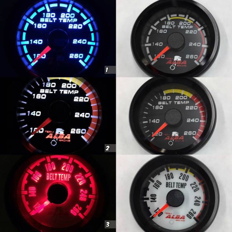 UTV/ATV All Weather Belt Temperature Gauge Alba Racing