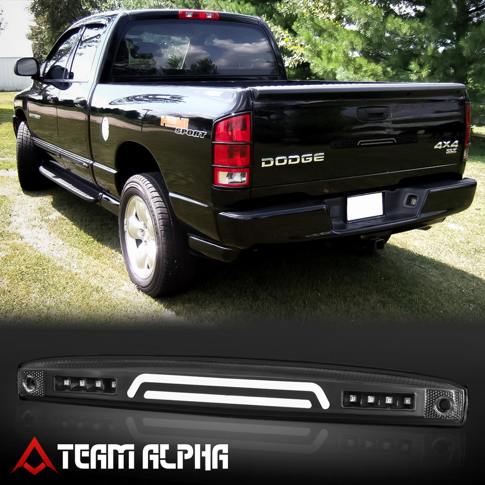 Fits 20032006 Ram 2500/3500 Black/Clear{LED BAR}Tailgate Tail Gate