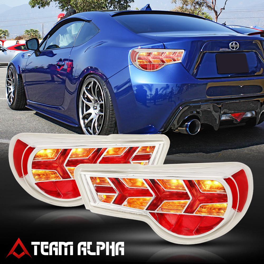 Fits 20132019 86/FRS/BRZ {SEQUENTIAL AMBER LED SIGNAL} Chrome/Clear