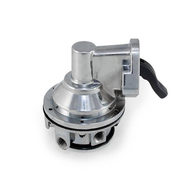 Mechanical Fuel Pump Two Valve 80 GPH 8 PSI SBC (262400), Chrome