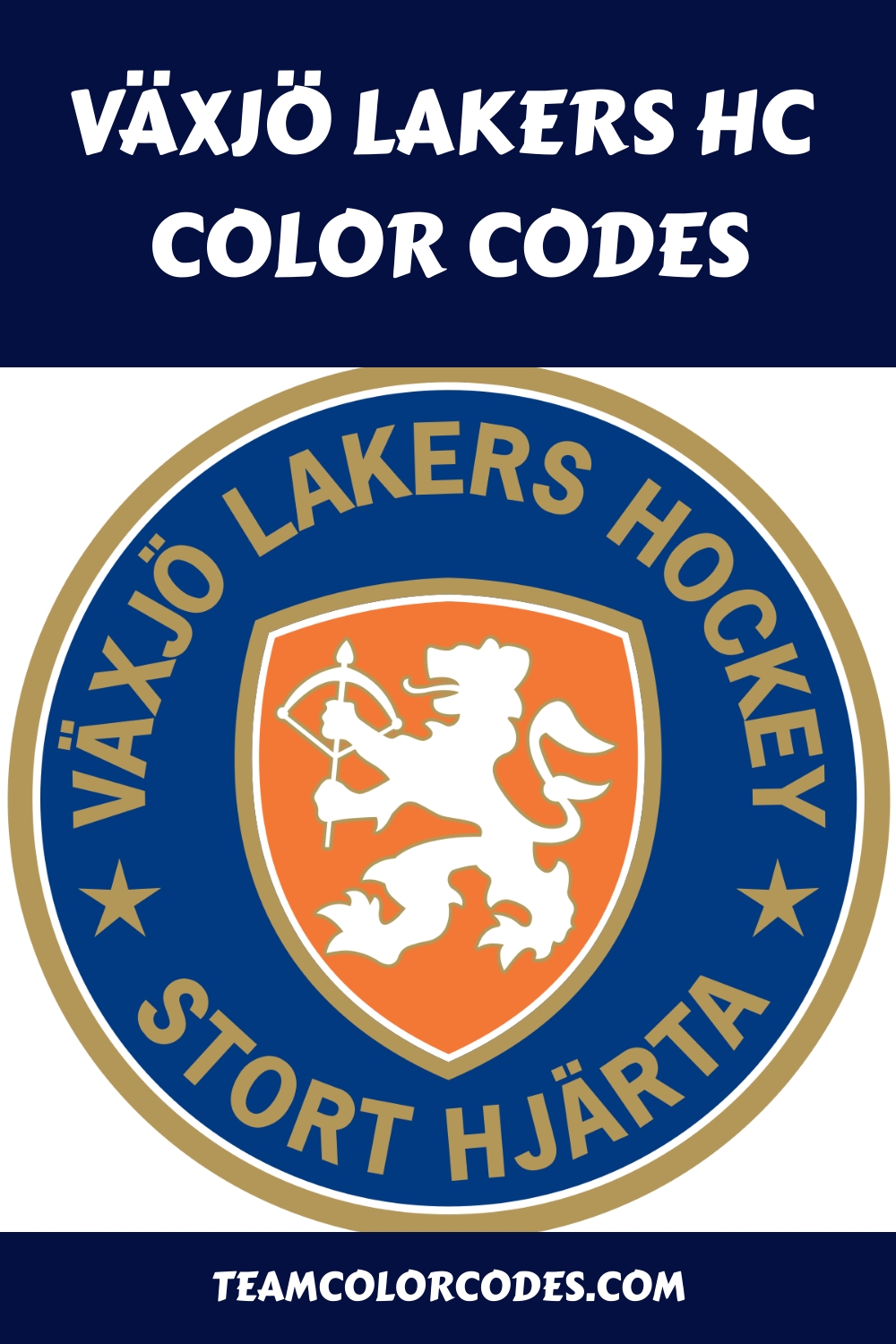 Växjö Lakers HC Color Codes Hex, RGB, and CMYK Team Color Codes