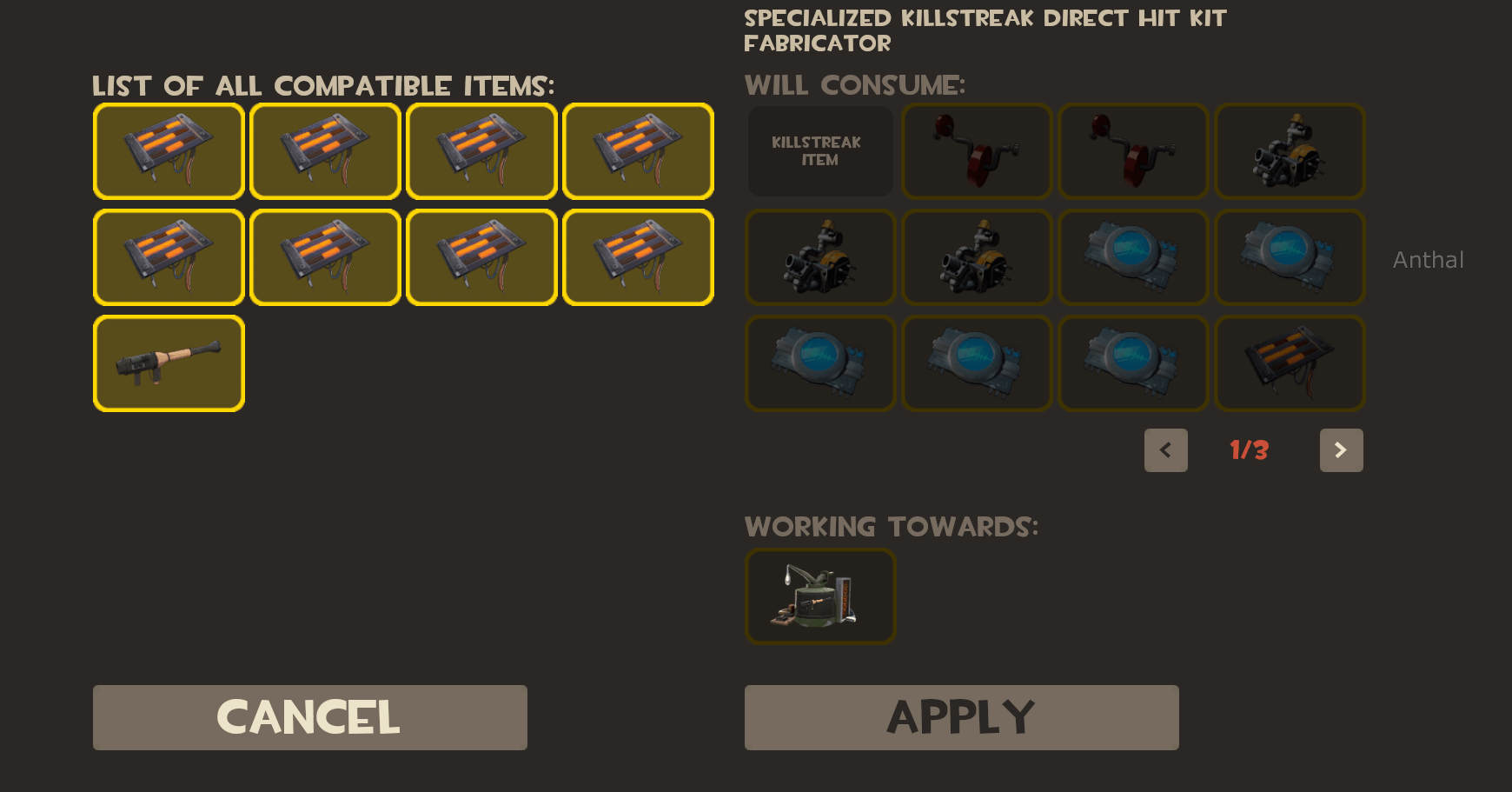 Tf2 Items Fabricators/Robotic Parts How To Team Fortress 2