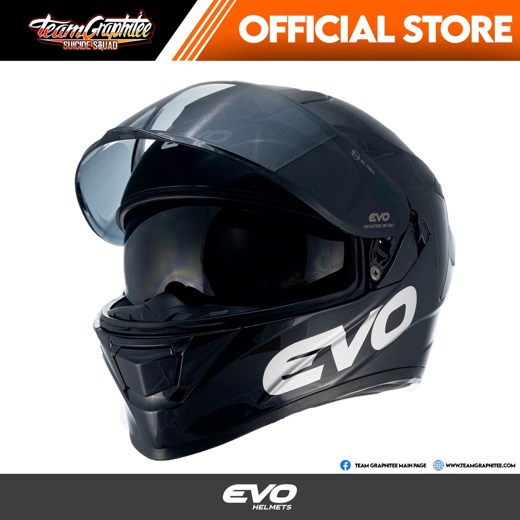 EVO HELMET GTPRO GLOSS BLACK Team Graphitee