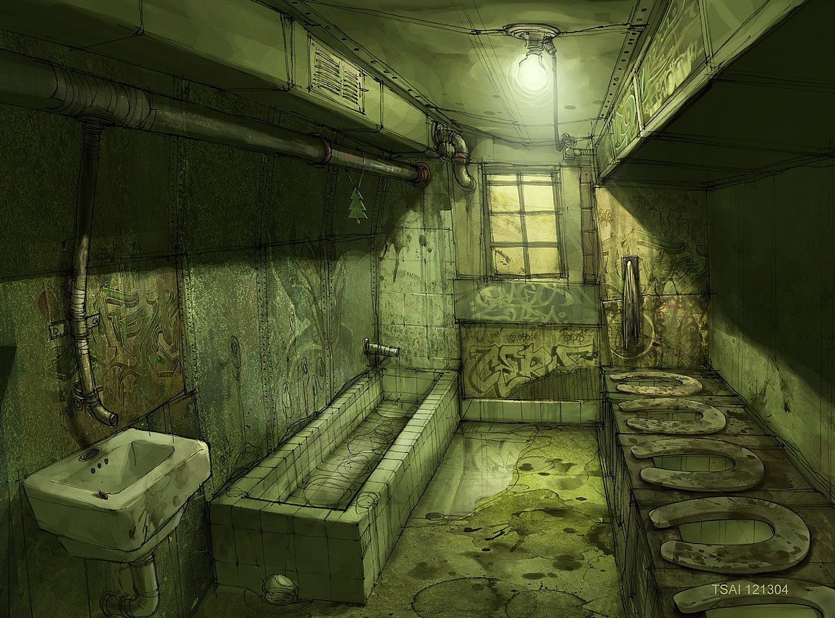 [UDK] Dirty Bathroom — polycount