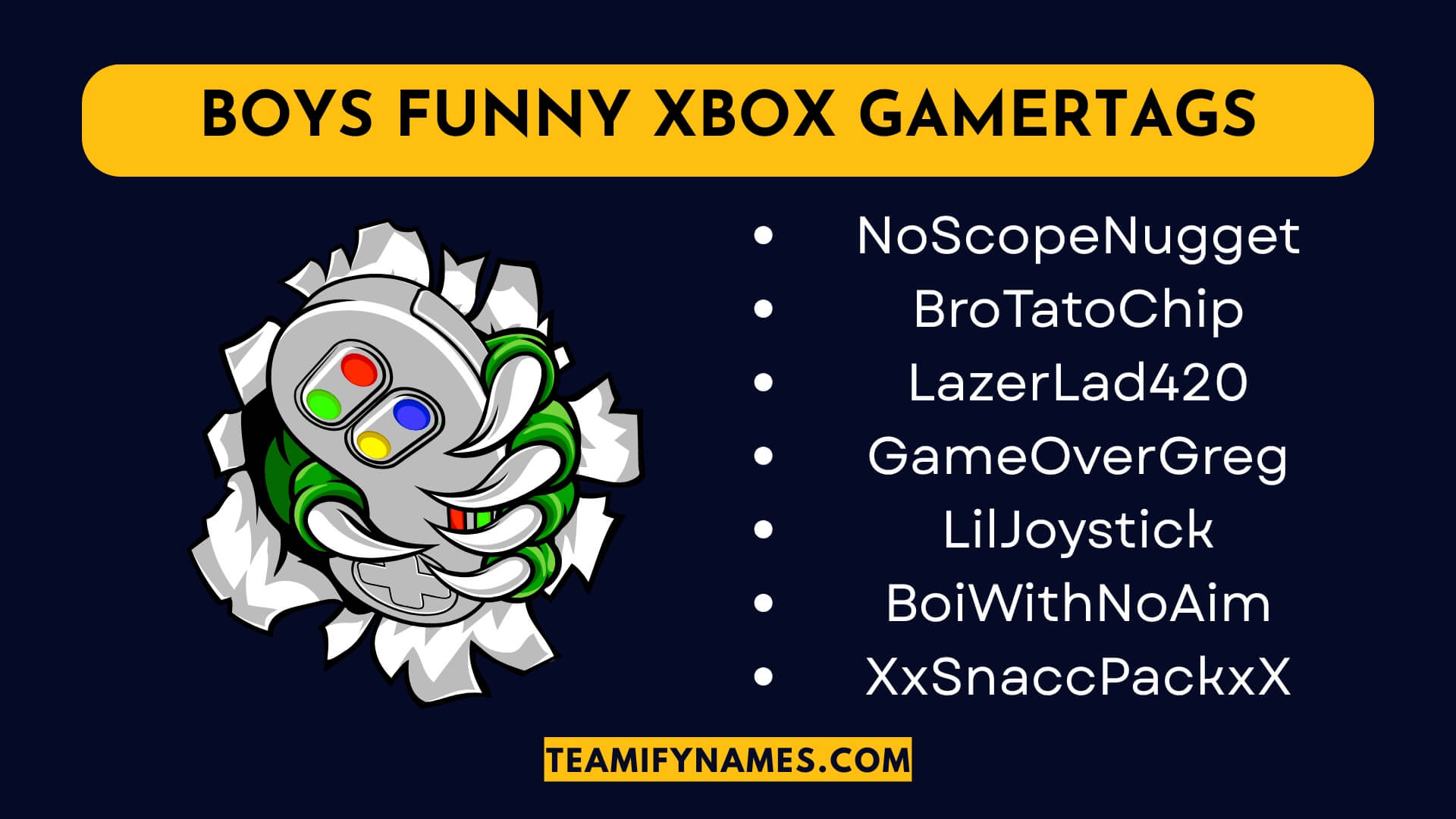 555+ Funny Xbox Gamertags for Ultimate Gaming Humor and Creativity(09)