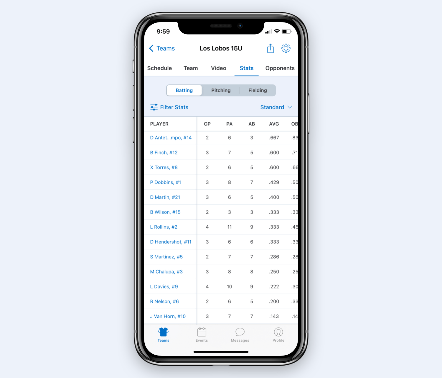 Scorekeeping and Stats GameChanger