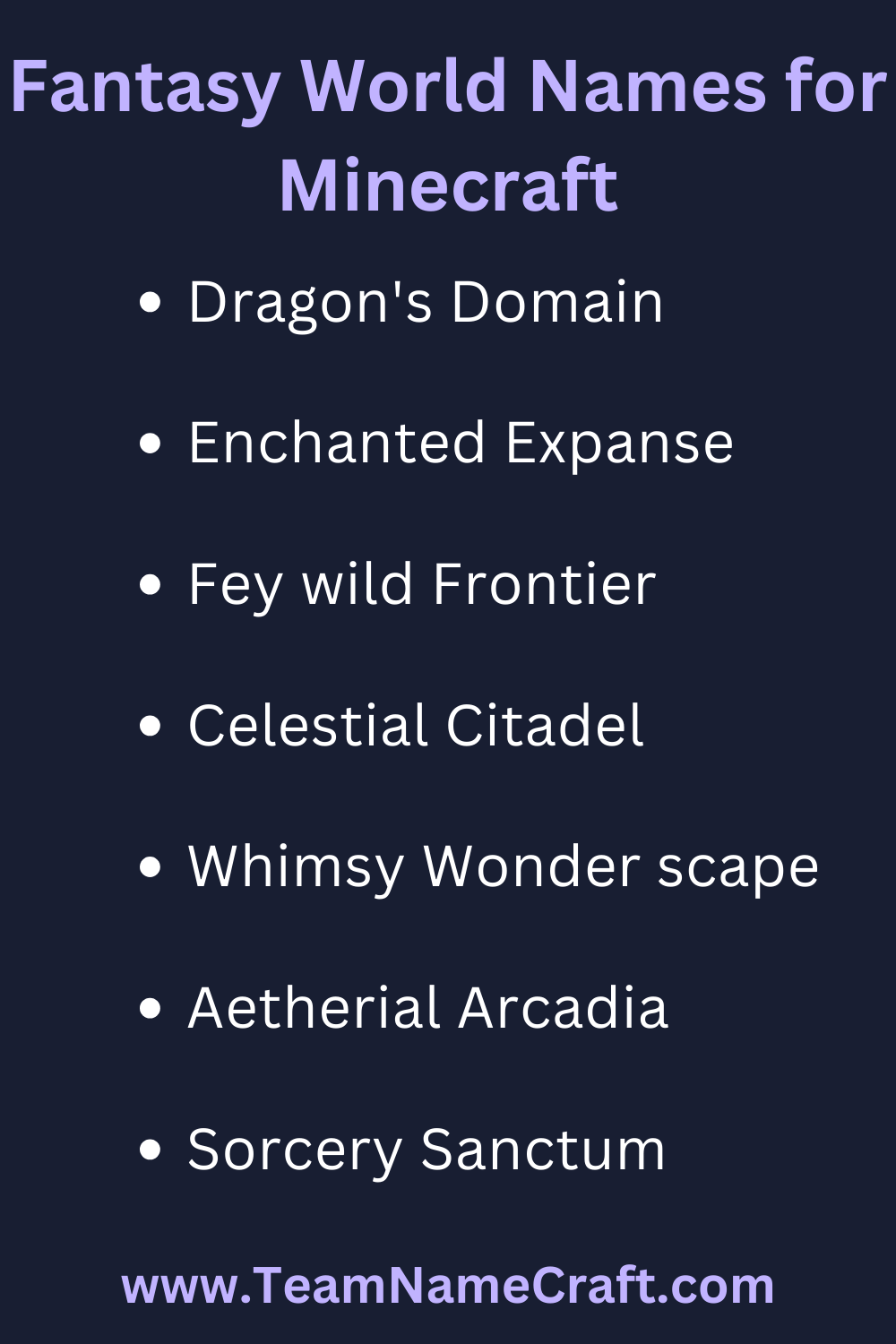 200+ Crafting Legends The Coolest Minecraft World Names You've Never