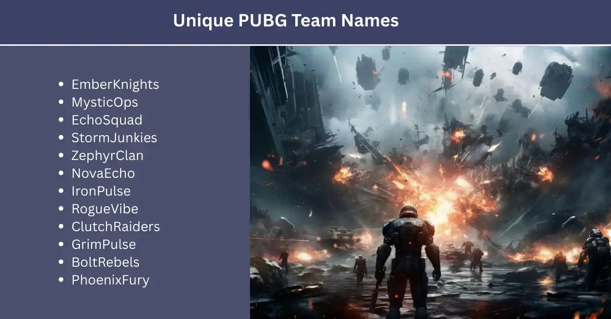 540 PUBG Team Names Creative, Funny, and Stylish Names