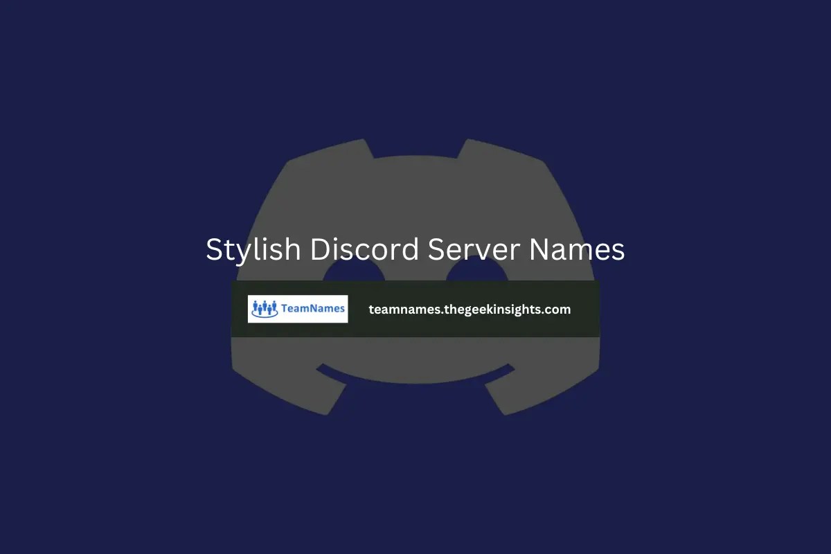 Stylish Discord Server Names
