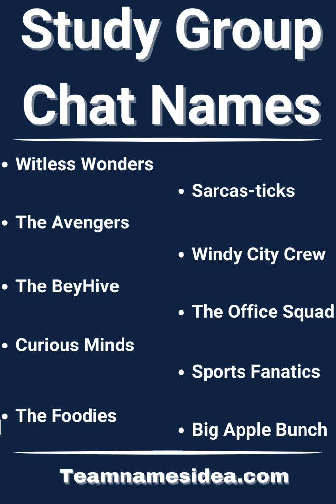 300 Best Study Group Names (From Cool To Funny)