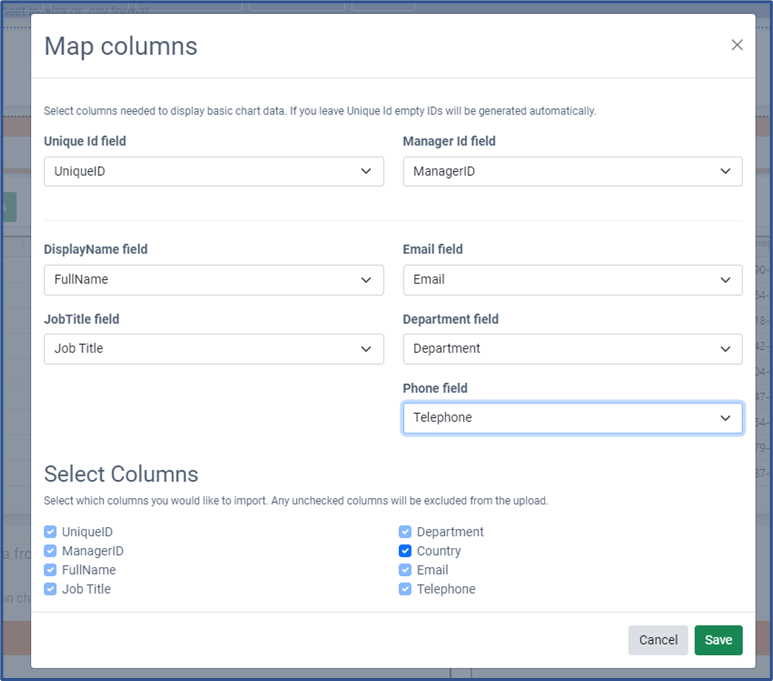Creating an Org Chart from Excel