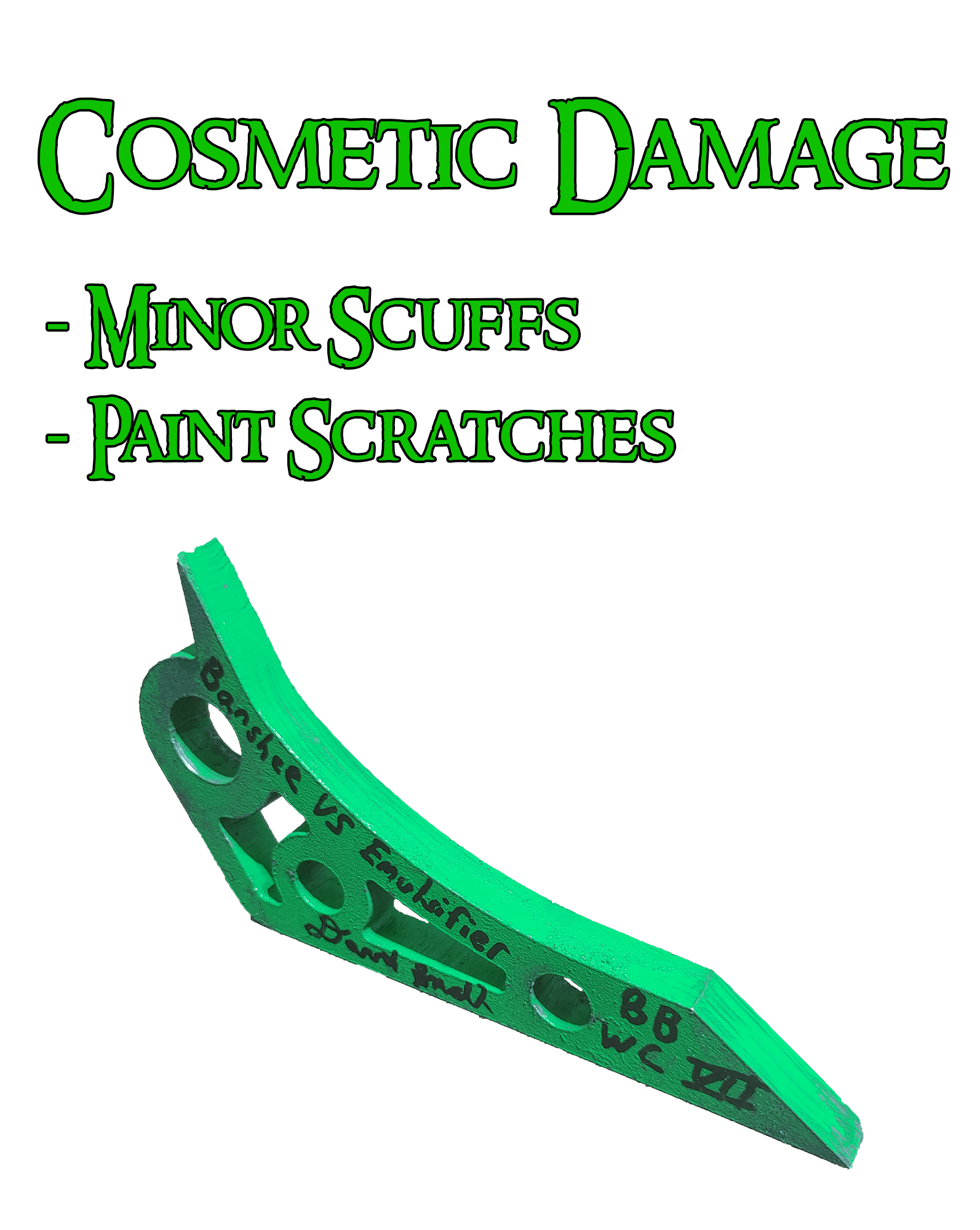 Autographed BattleDamaged Banshee Wedgelet Team Small Robots