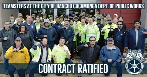 Teamsters at Rancho Cucamonga Vote YES to Approve Contract