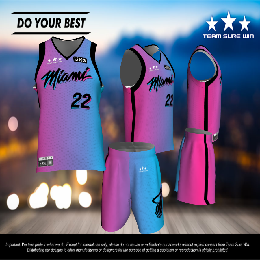 Miami Heat 2021 City Edition Team Sure Win Sports Uniforms