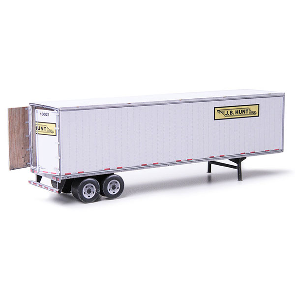 Semi Trailer J B Hunt Paper Model Kit
