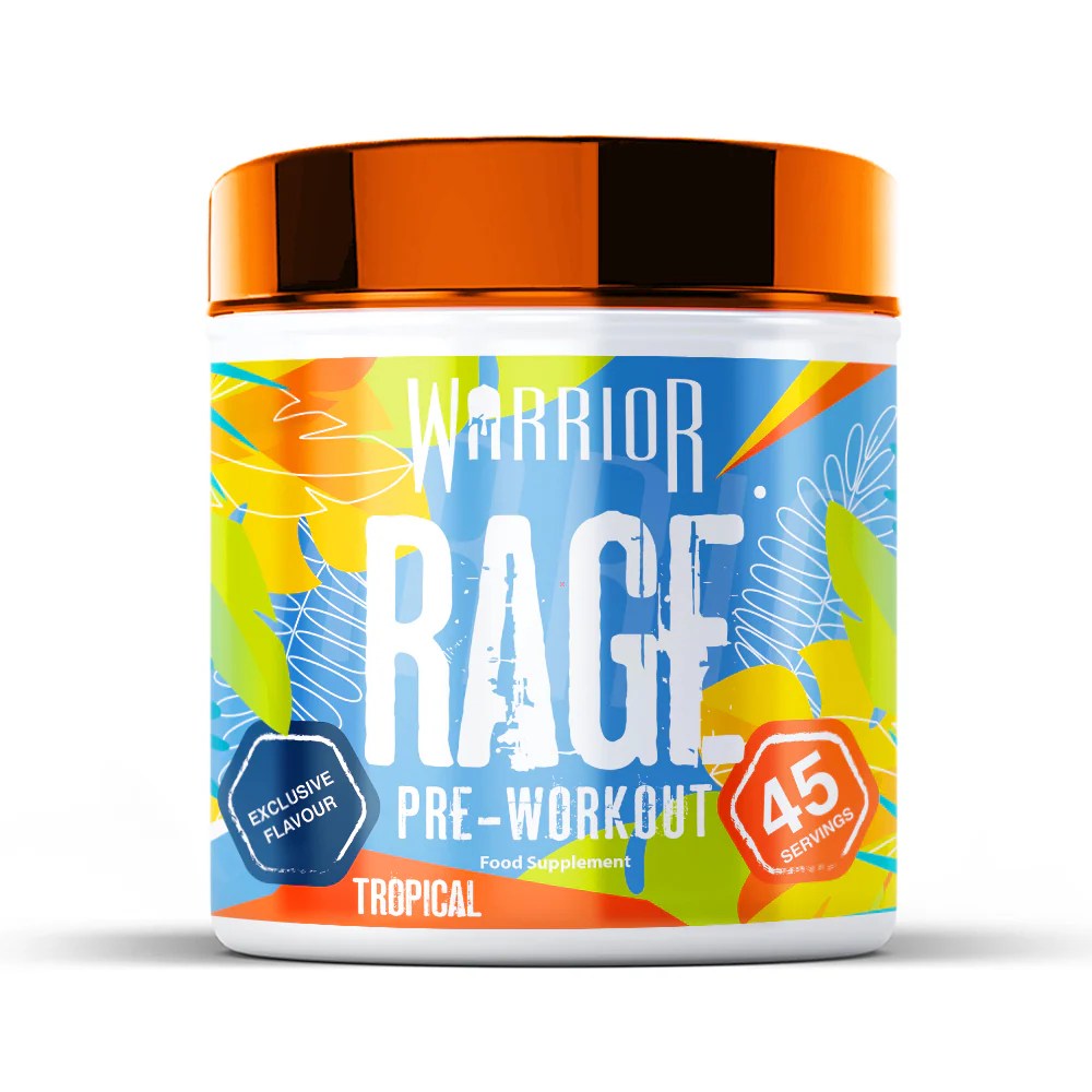 Warrior Rage PreWorkout Powder Beta Alanine, Creatine, High Caffeine