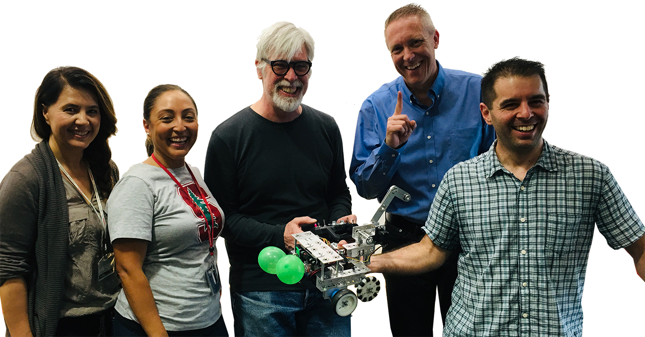 Stanford IT Team Event Cracks Code Building Robots TeamWorx Team Building