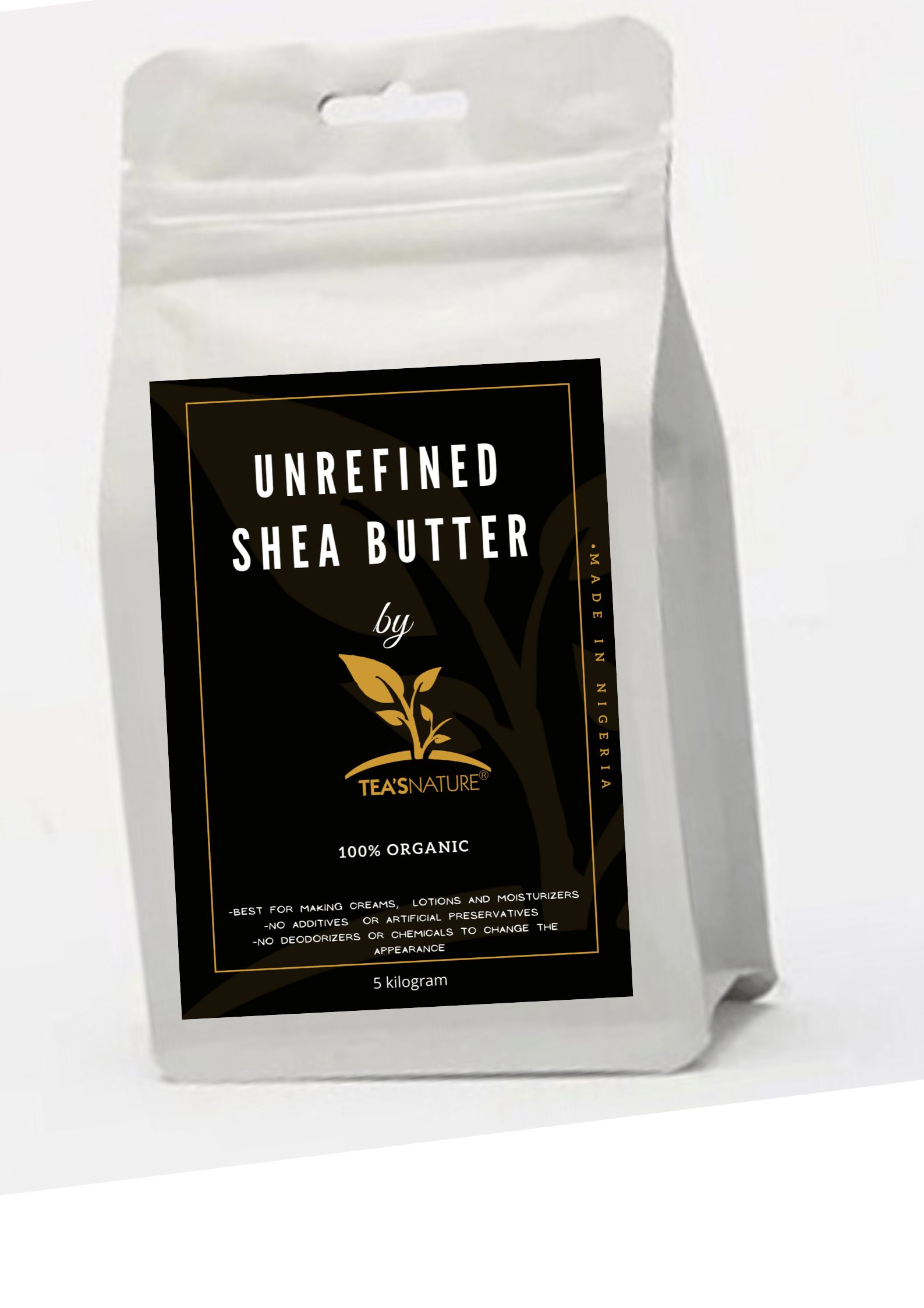 Export Quality Unrefined/Raw Shea butter (5kg) Tea's Nature