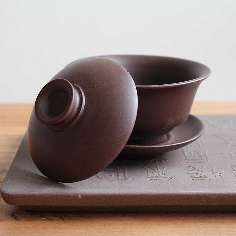 Yixing Clay Traditional Gaiwan Zisha 110 ml Tea soul