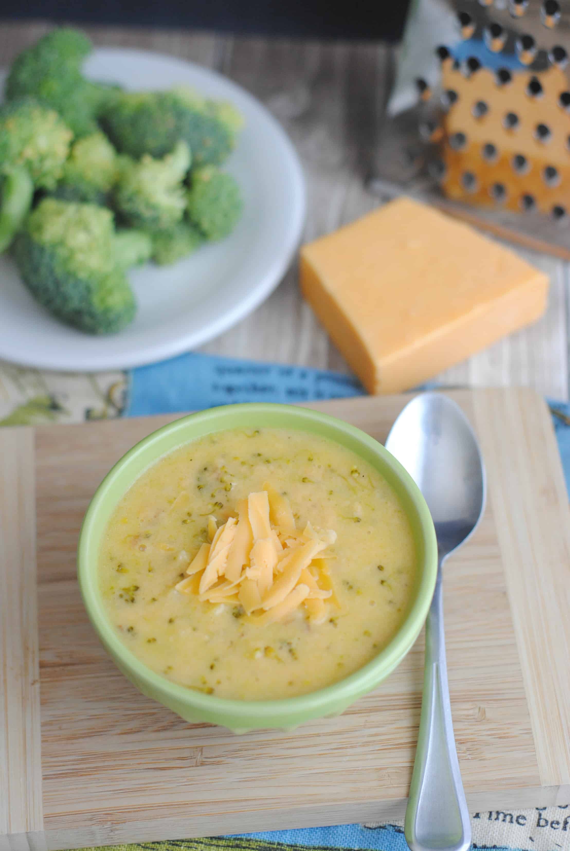 Creamy Cheesy Broccoli Soup Teaspoon Of Goodness