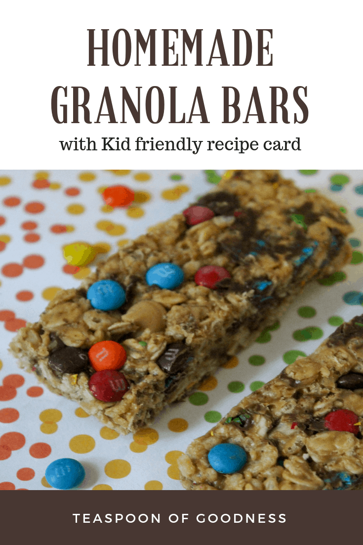 Soft and Simple Granola Bar Recipe + Printable
