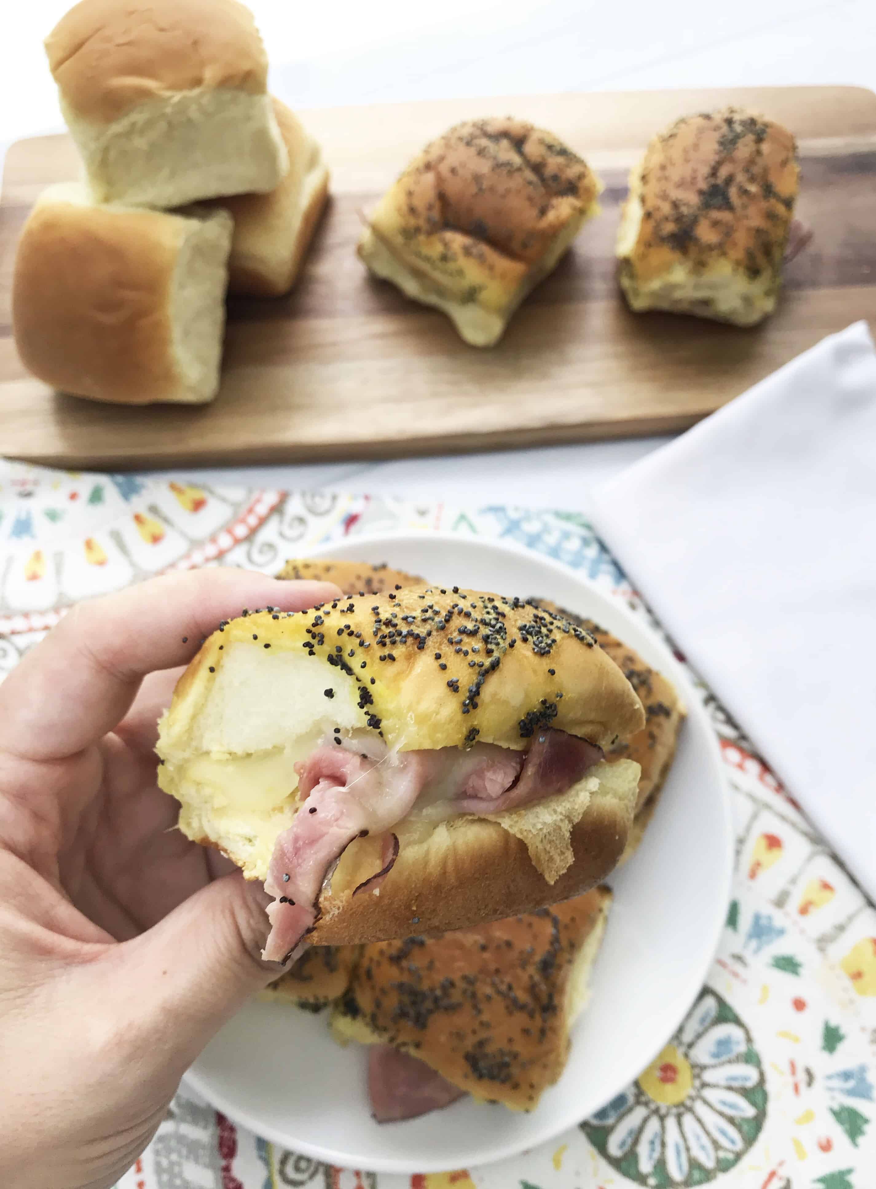Ham and Swiss Sliders with Hawaiian Bread Teaspoon of Goodness