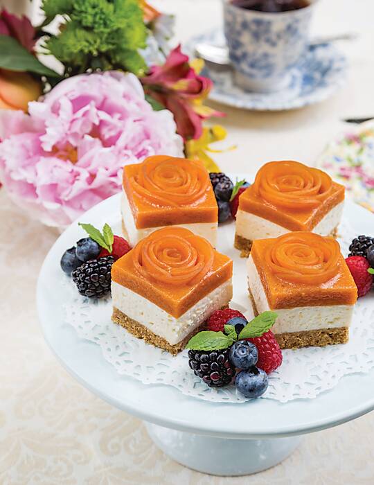Apricot Cheesecake Bars TeaTime Magazine