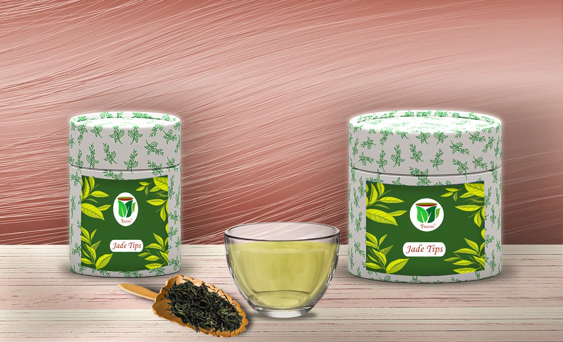 Jade Tips a green tea with vibrant nutty flavour and refreshing effect