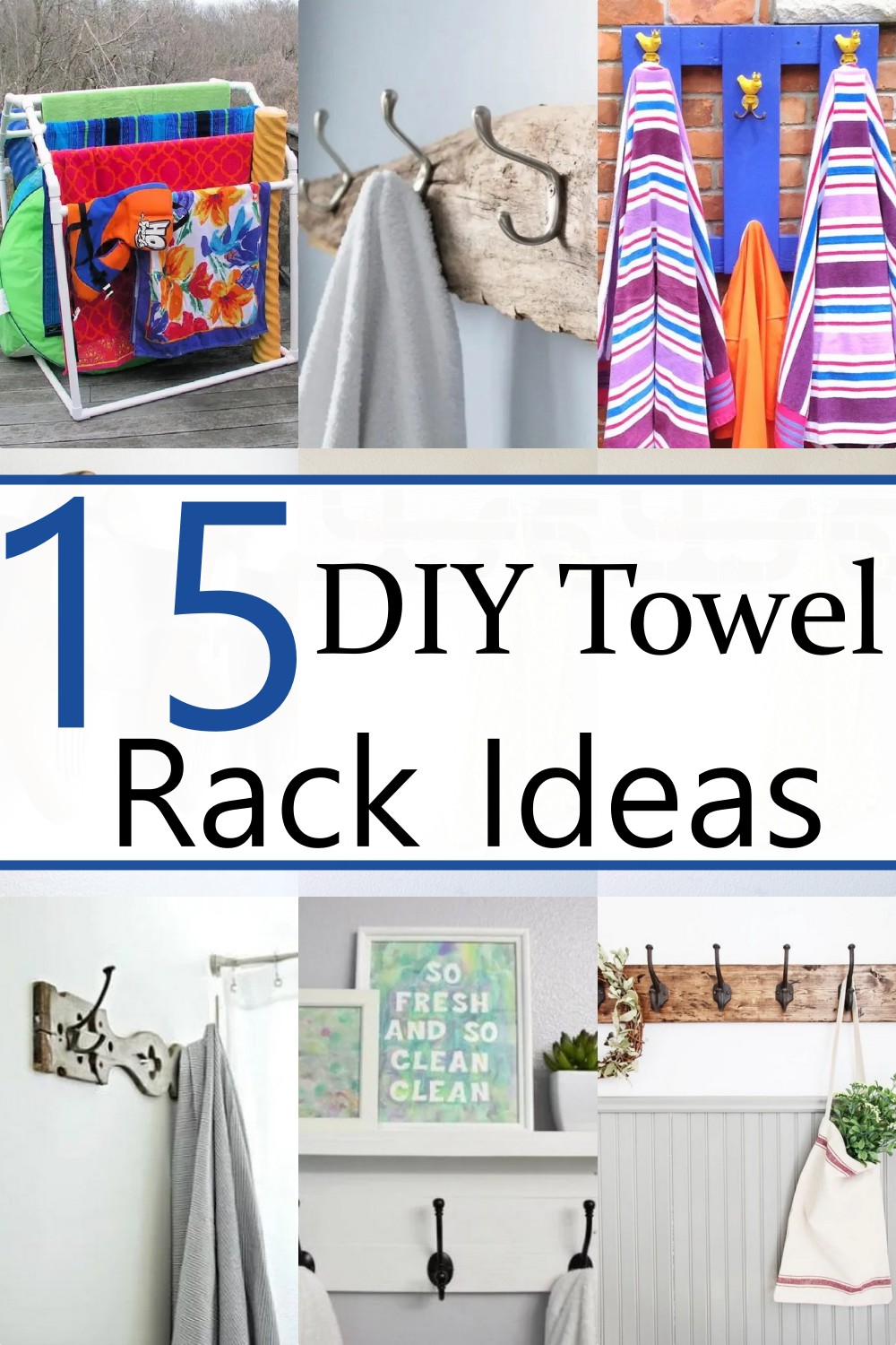 15 Affordable DIY Towel Rack Ideas Teb DIY