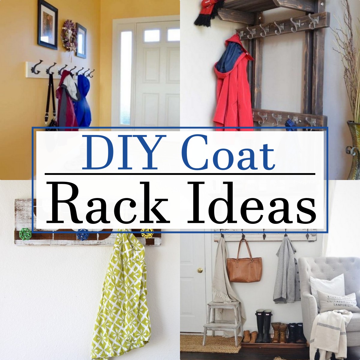 15 DIY Coat Rack Ideas For Organization And Storage Teb DIY