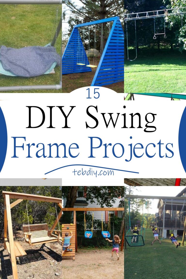 15 DIY Swing Frame Projects - How To Build - Teb DIY