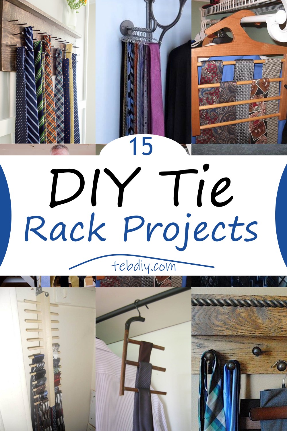 15 Creative DIY Tie Rack Ideas To Organize Your Closet Teb DIY