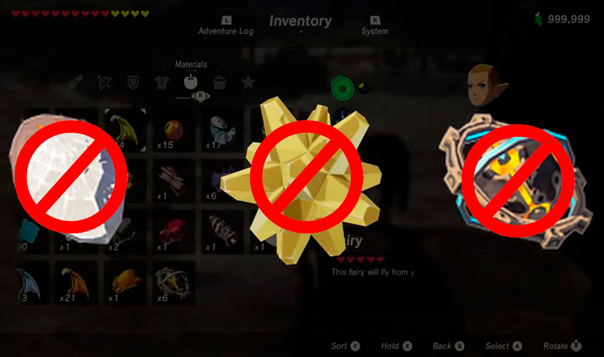 The Legend of Zelda TOTK parcha duplicación de items TEC