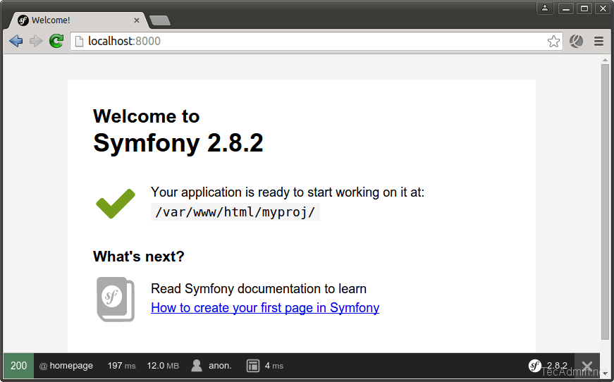 How To Install Symfony 2 Framework on Ubuntu, Debian & Mint
