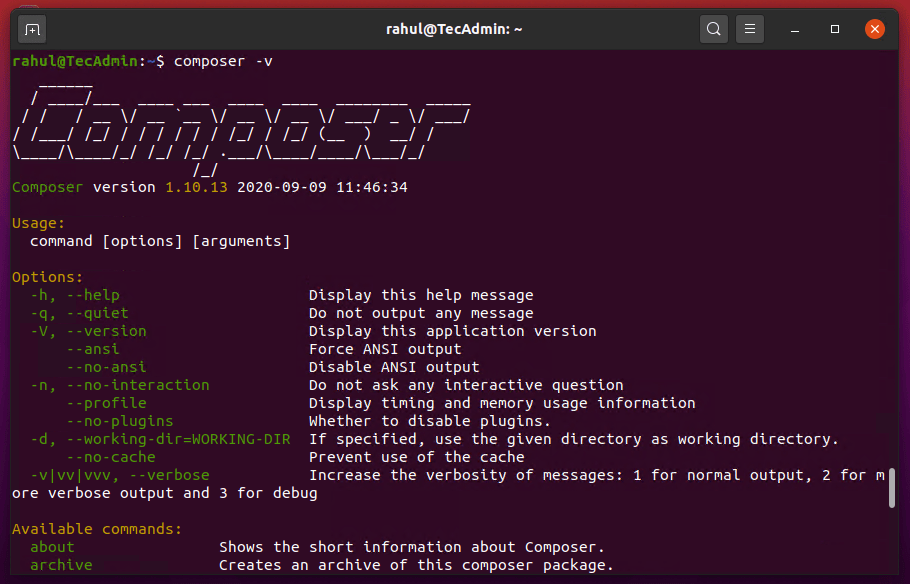 How to Install PHP Composer on Ubuntu 20.04 TecAdmin