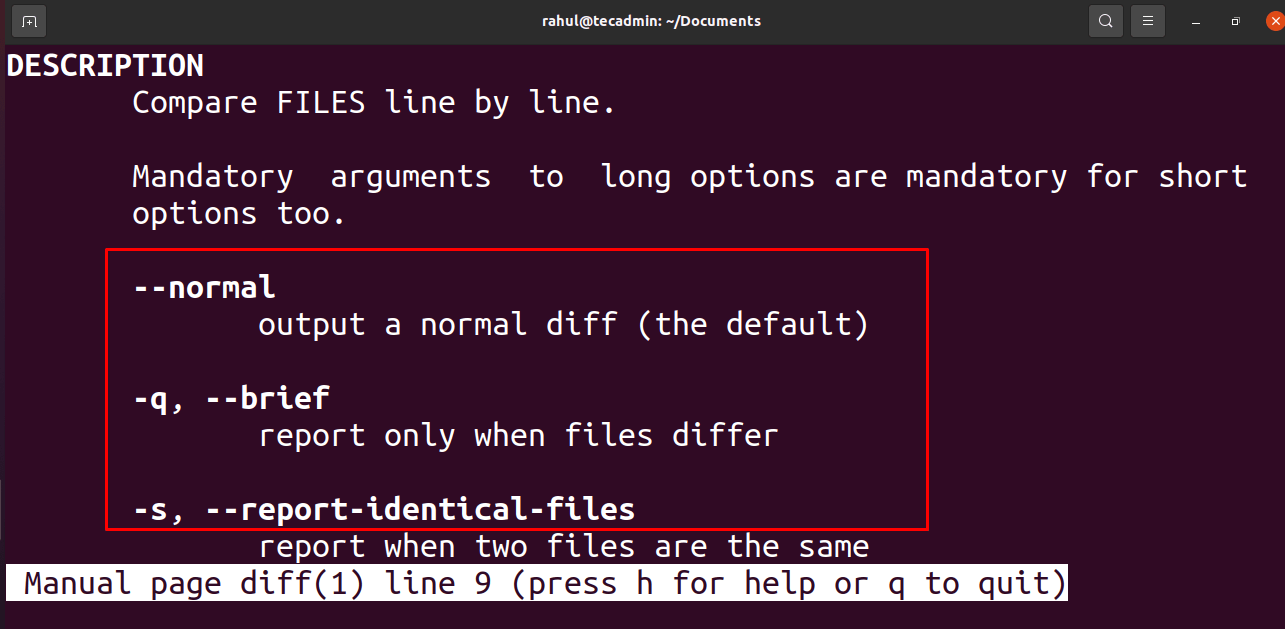 How To Compare Two Files in Linux TecAdmin