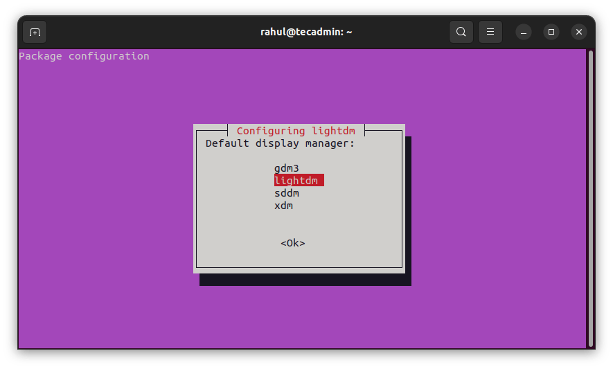 How to Change Display Manager in Ubuntu (GDM, LightDM & SDDM)