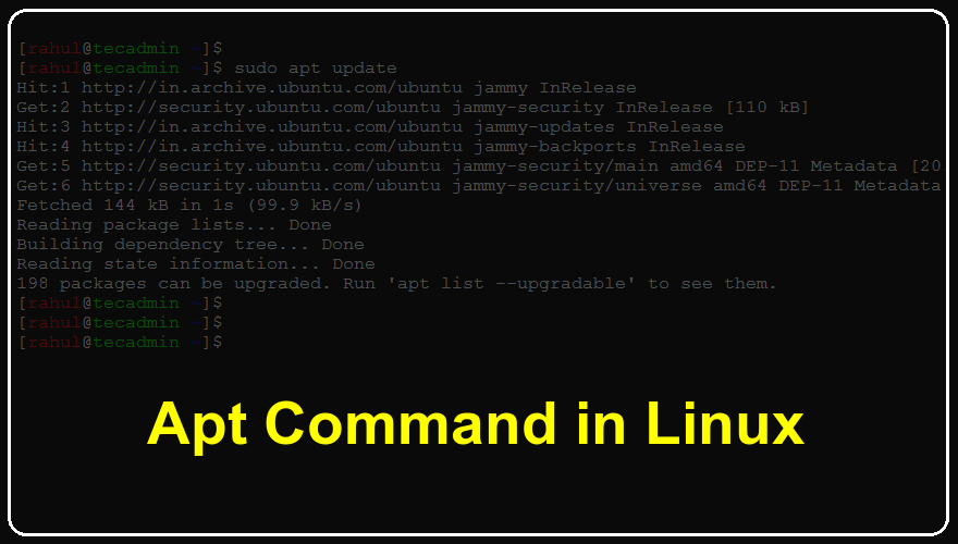 12 Apt Command Examples in Ubuntu & Debian Linux